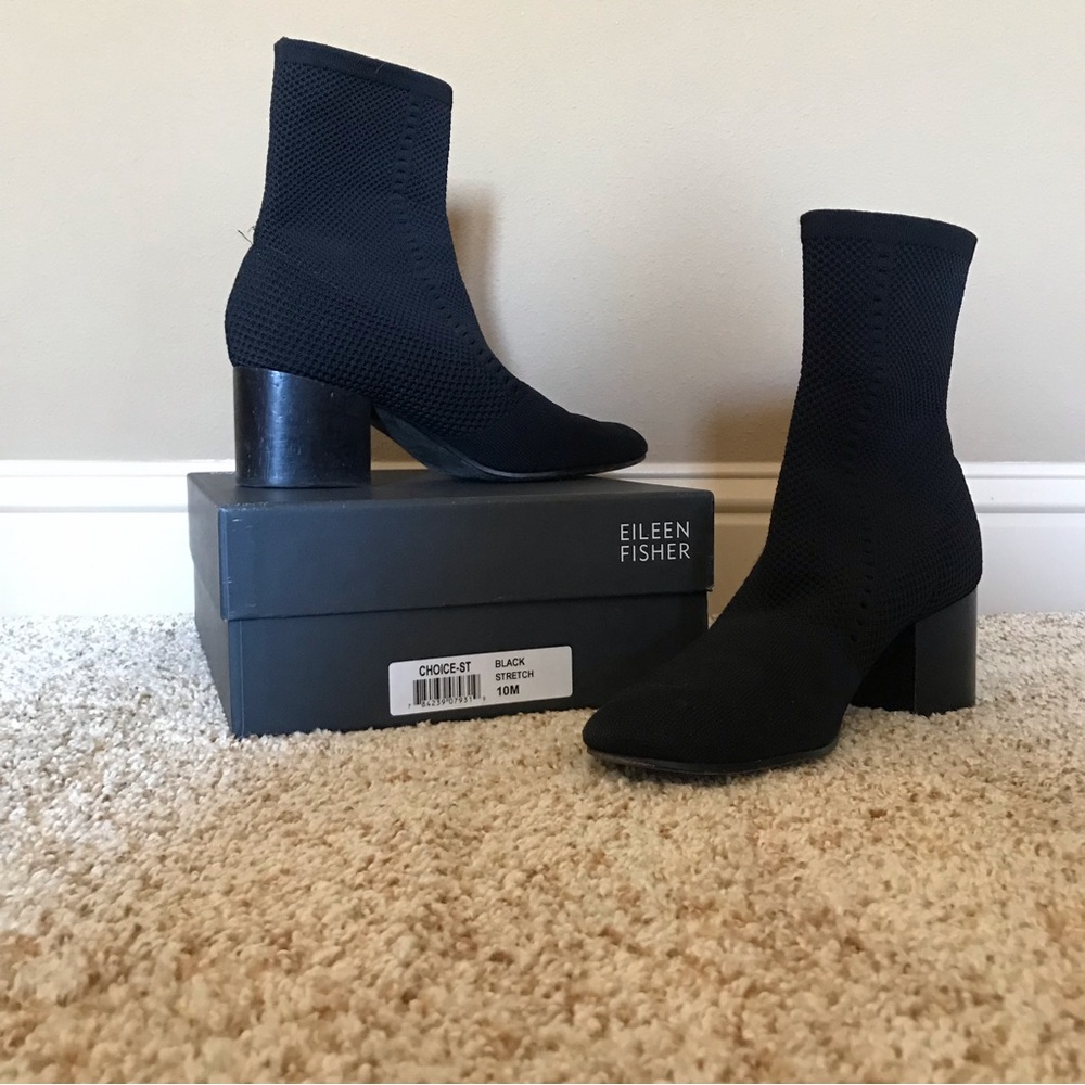 Eileen Fisher Women's Choice Mesh-Knit Ankle Booties